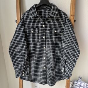 Black and White Tweed Jacket